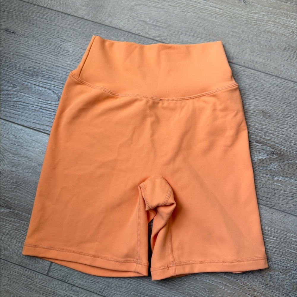 P'tula Women's Vibrant Orange Bike Shorts